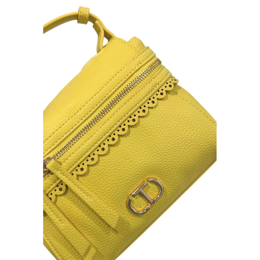 Twinset Yellow PU Women Handbag | Regal Royce