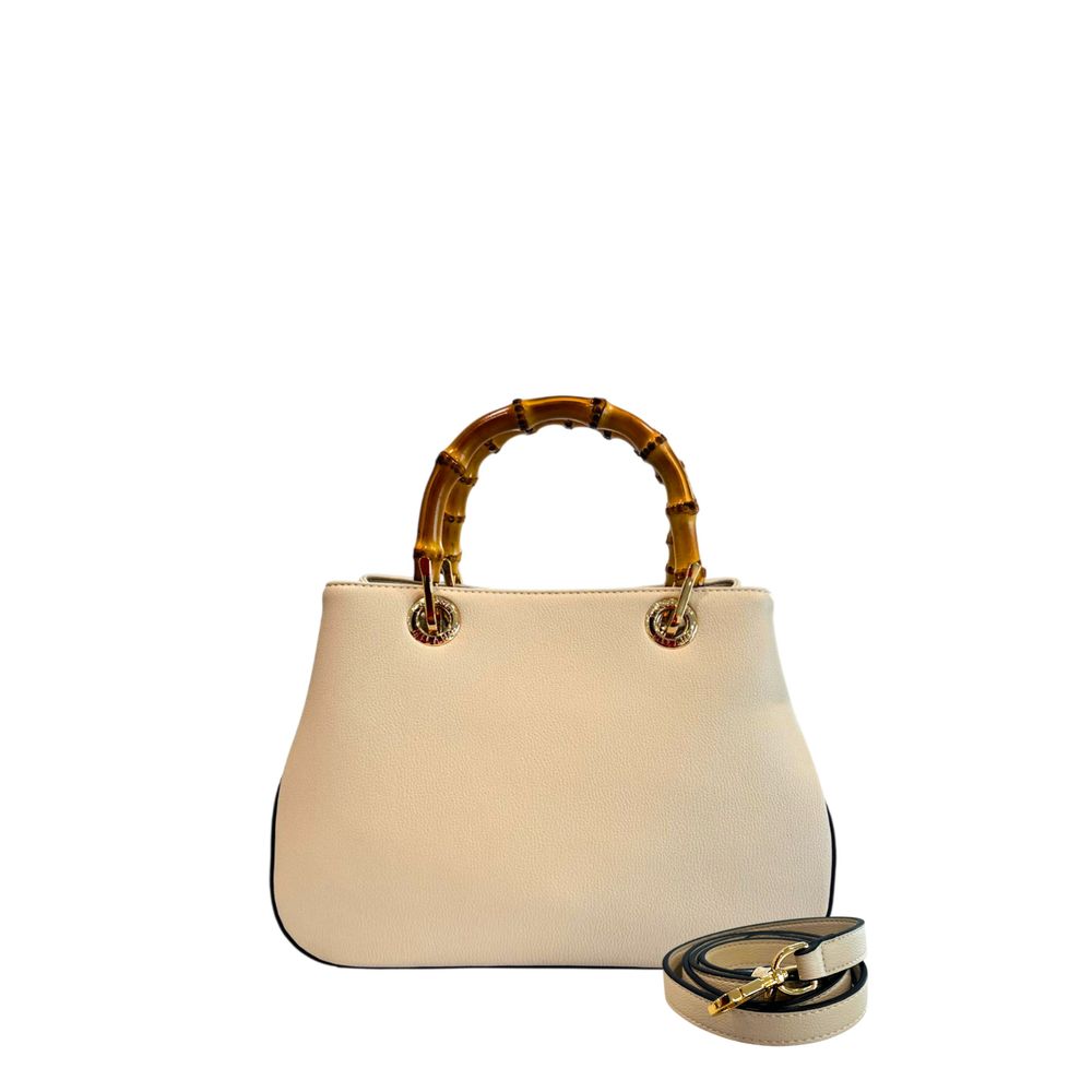 Twinset Beige PU Women Handbag | Regal Royce