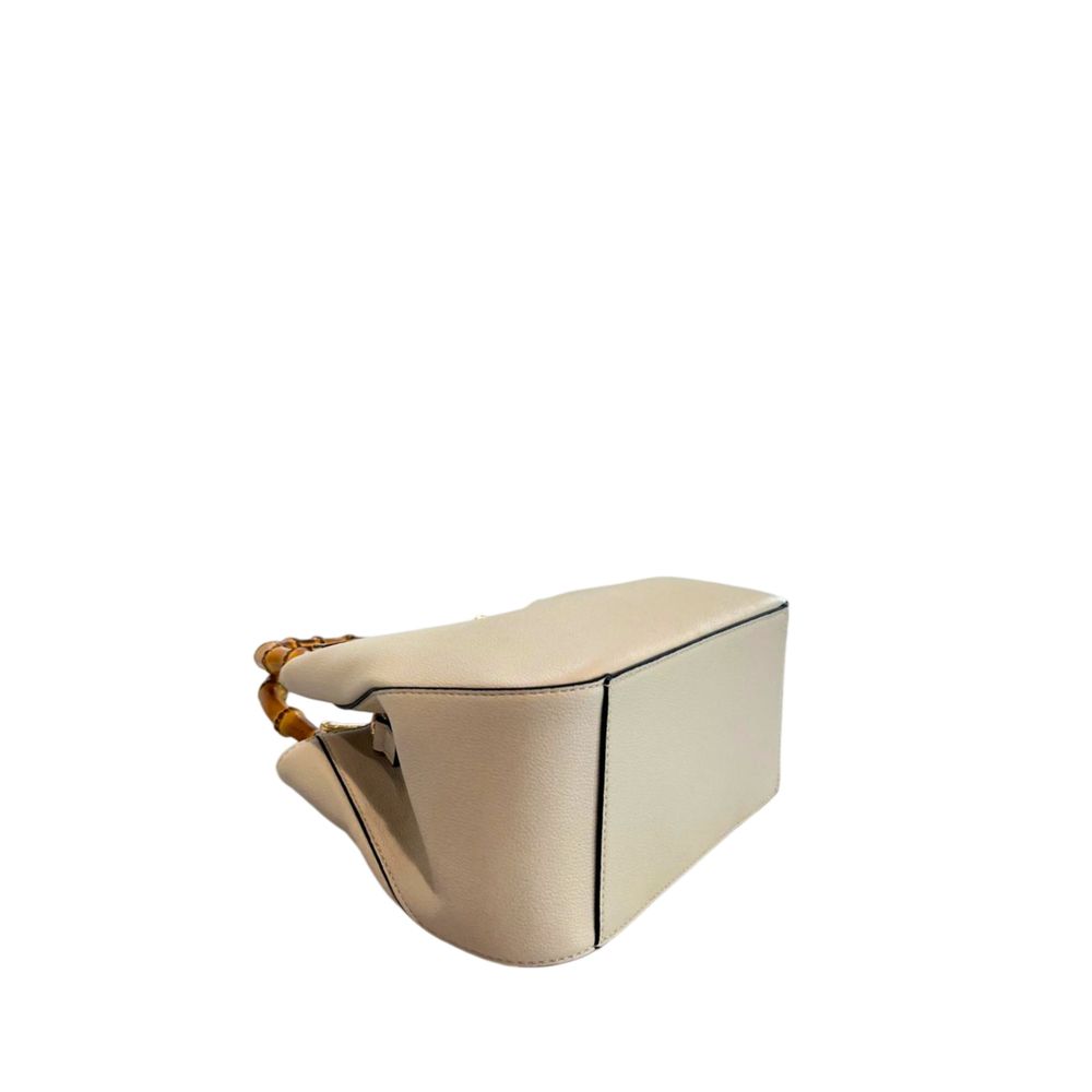 Twinset Beige PU Women Handbag | Regal Royce
