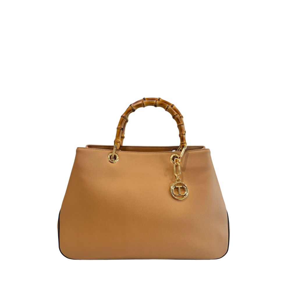 Twinset Brown PU Women Handbag | Regal Royce
