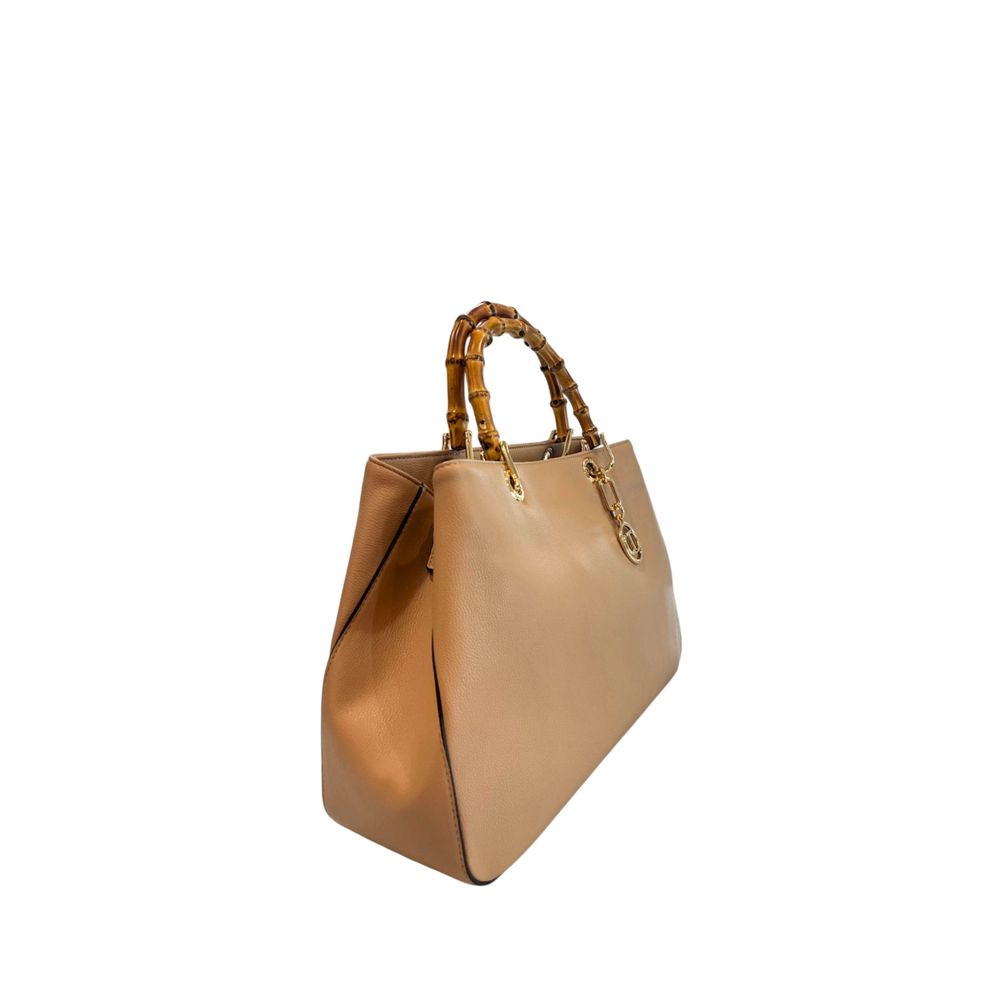 Twinset Brown PU Women Handbag | Regal Royce