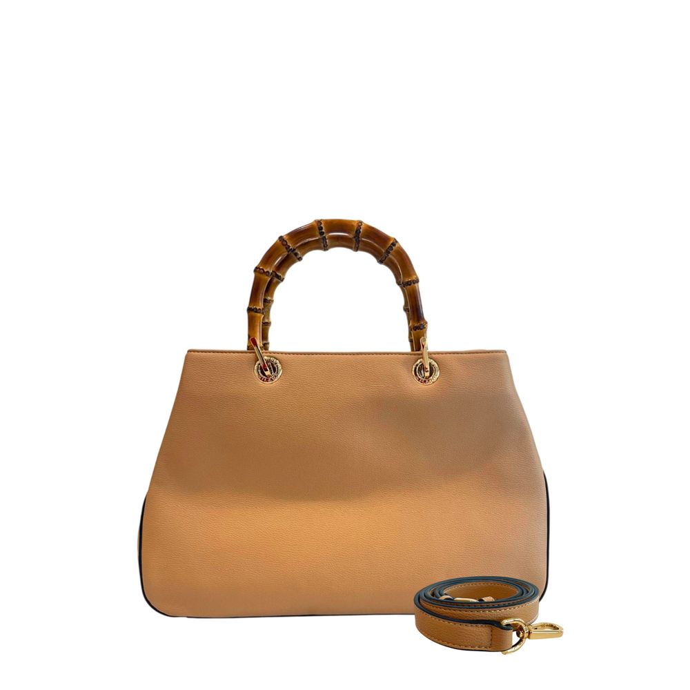 Twinset Brown PU Women Handbag | Regal Royce