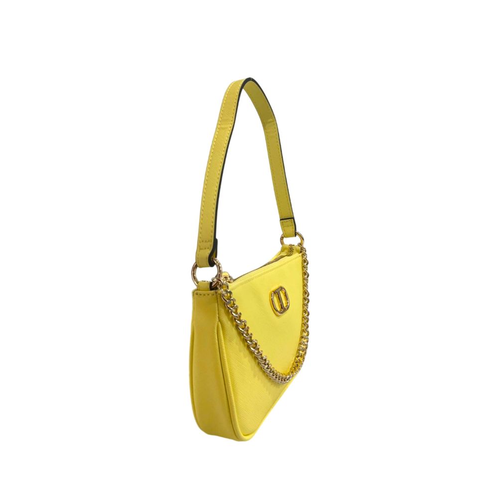 Twinset Yellow PU Women Shoulder Bag | Regal Royce