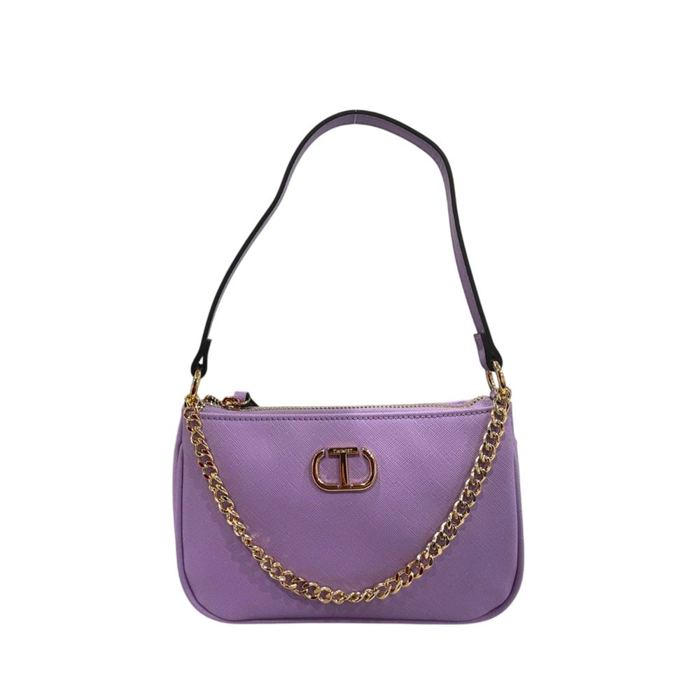 Twinset Purple PU Women Shoulder Bag | Regal Royce