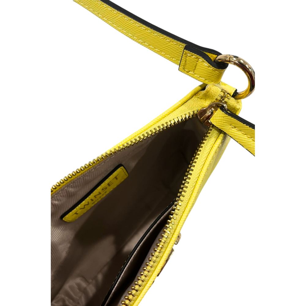 Twinset Yellow PU Women Shoulder Bag | Regal Royce