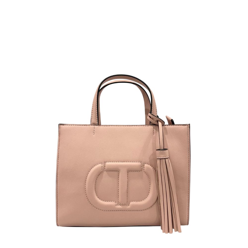Twinset Pink PU Women Handbag | Regal Royce