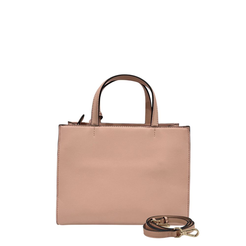 Twinset Pink PU Women Handbag | Regal Royce