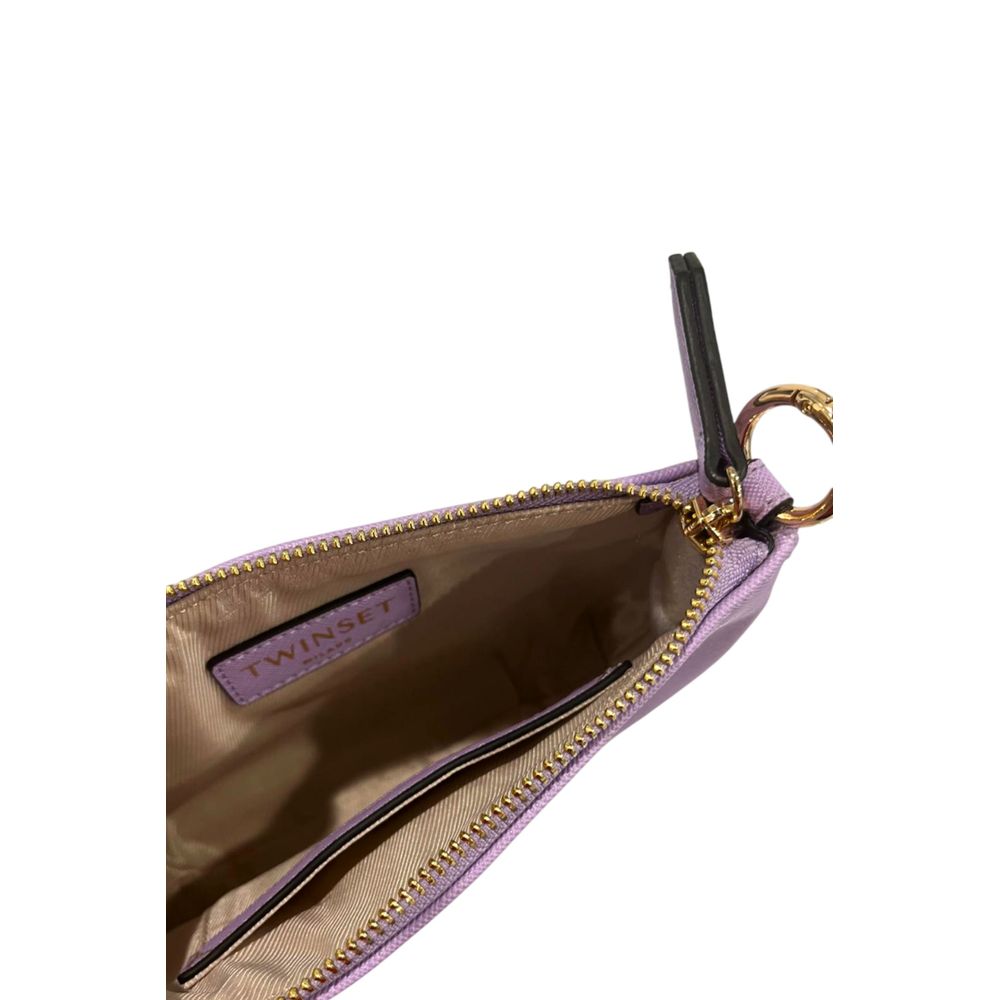 Twinset Purple PU Women Shoulder Bag | Regal Royce