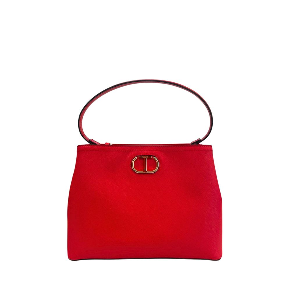 Twinset Red PU Women Handbag | Regal Royce