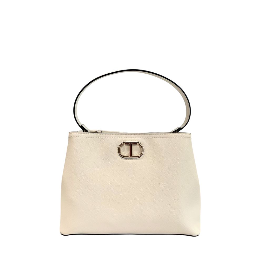 Twinset White PU Women Handbag | Regal Royce