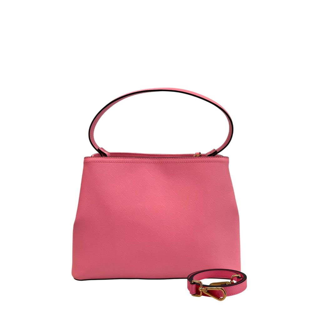 Twinset Pink PU Women Handbag | Regal Royce