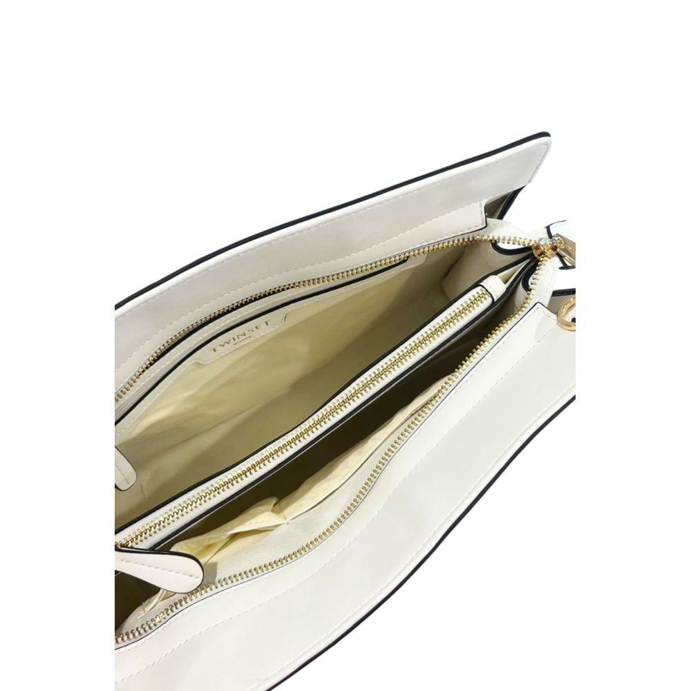 Twinset White PU Women Shoulder Bag | Regal Royce