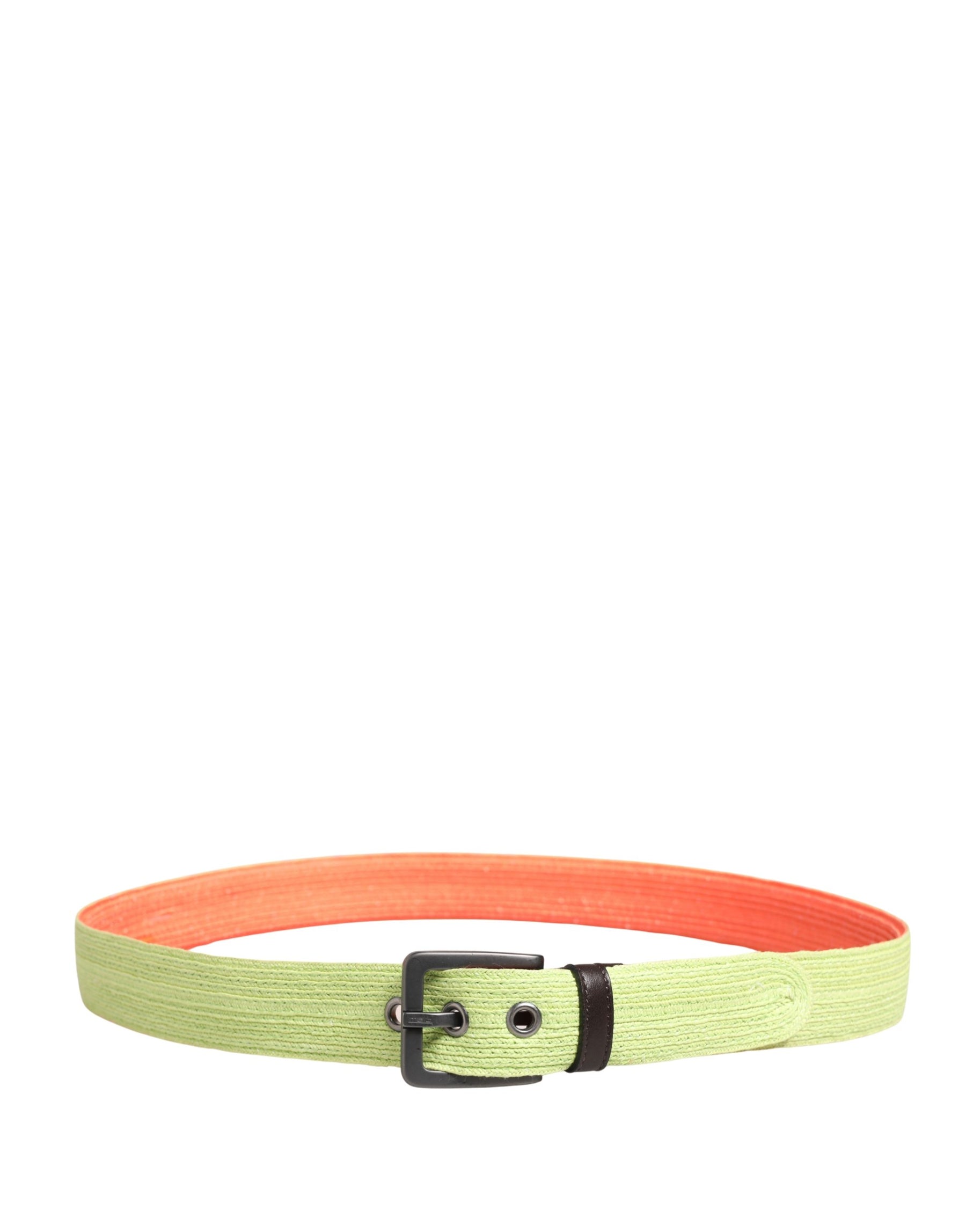 Malo Green Orange Braided Metal Buckle Waist Cintura Belt | Regal Royce