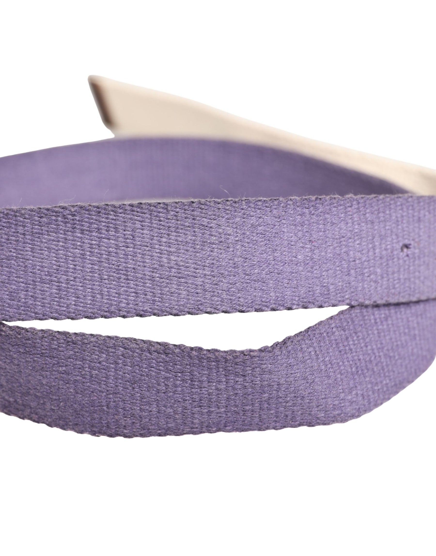 Ermanno Scervino Men Purple Canvas Silver Metal Buckle Belt | Regal Royce