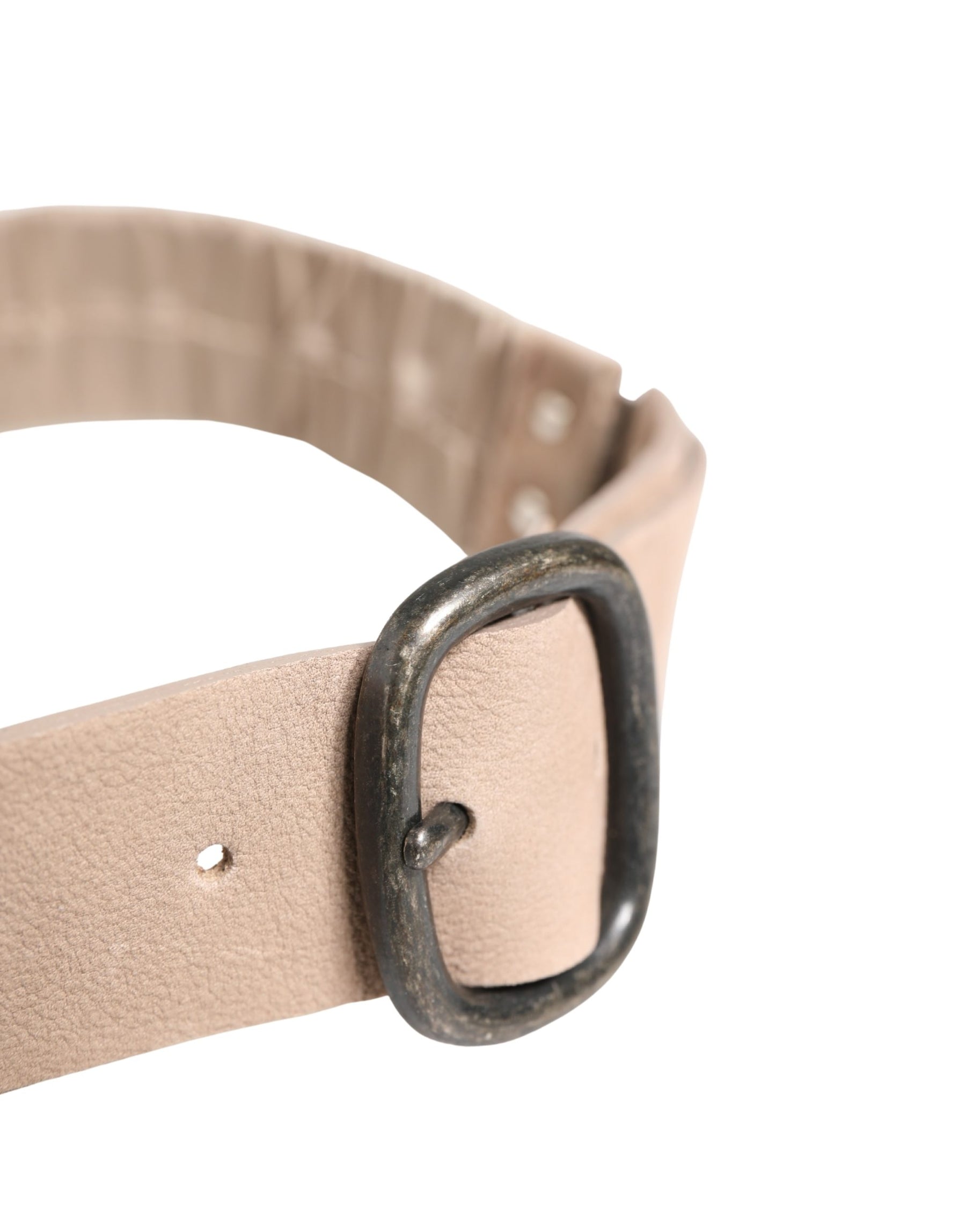 GF Ferre Women Beige Polyester Silver Metal Buckle Waist Belt | Regal Royce