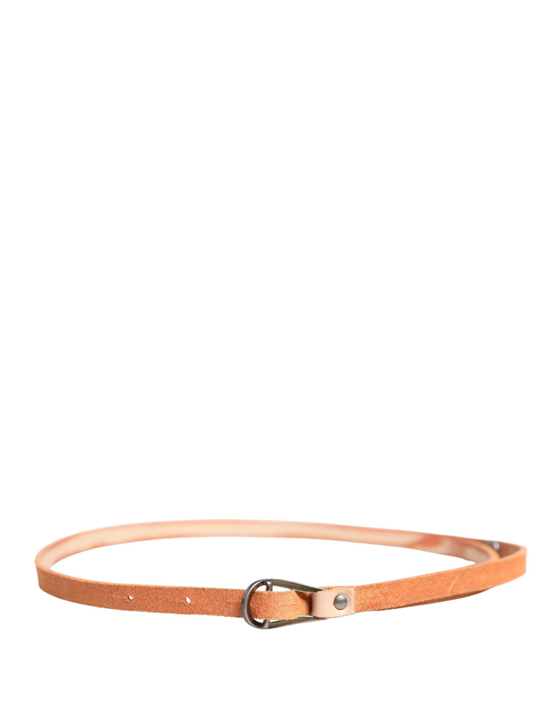 Scervino Street Women Orange Silver Metal Buckle Skinny Belt | Regal Royce