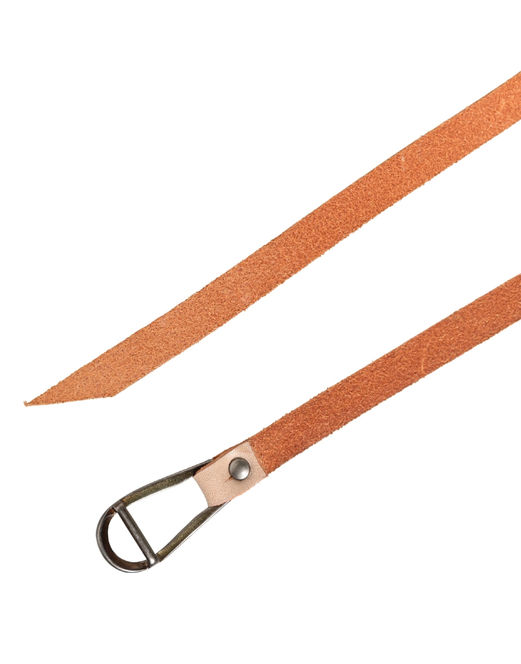 Scervino Street Women Orange Silver Metal Buckle Skinny Belt | Regal Royce