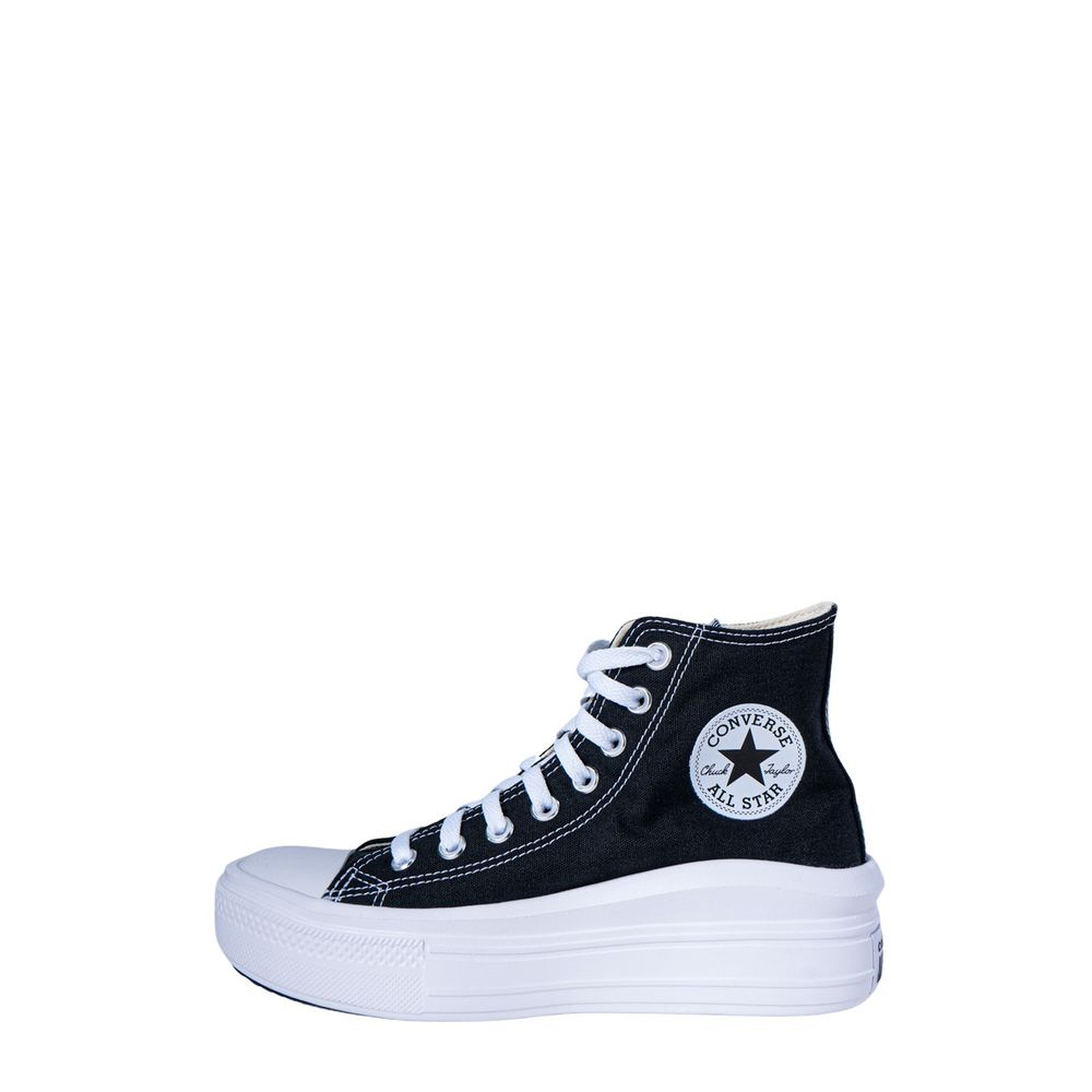 Converse Black Cotton Platform Sneakers | Regal Royce