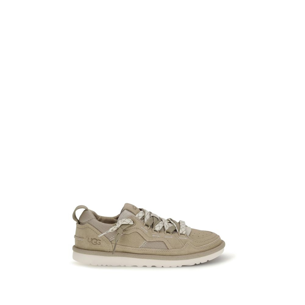 UGG Beige Calf Leather Bos Taurus Sneakers | Regal Royce
