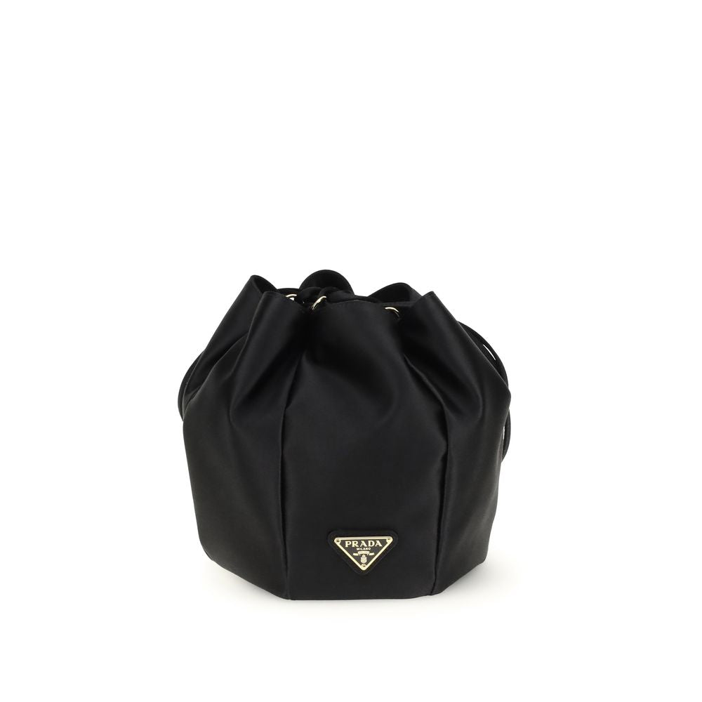 Prada Black Silk Backet Bag | Regal Royce