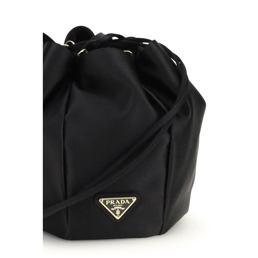 Prada Black Silk Backet Bag | Regal Royce