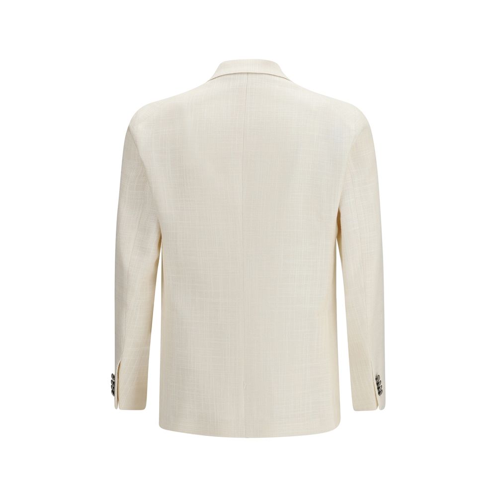 Tagliatore Beige Viscose Blazer | Regal Royce