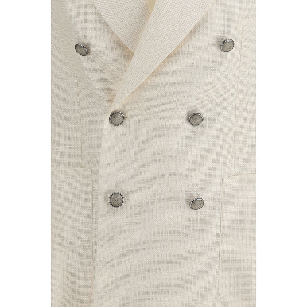 Tagliatore Beige Viscose Blazer | Regal Royce