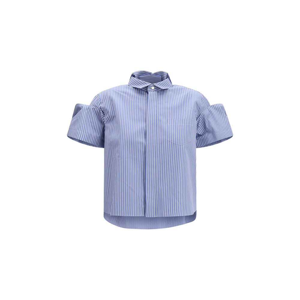 Sacai Blue Polyester Shortsleeve Shirt | Regal Royce