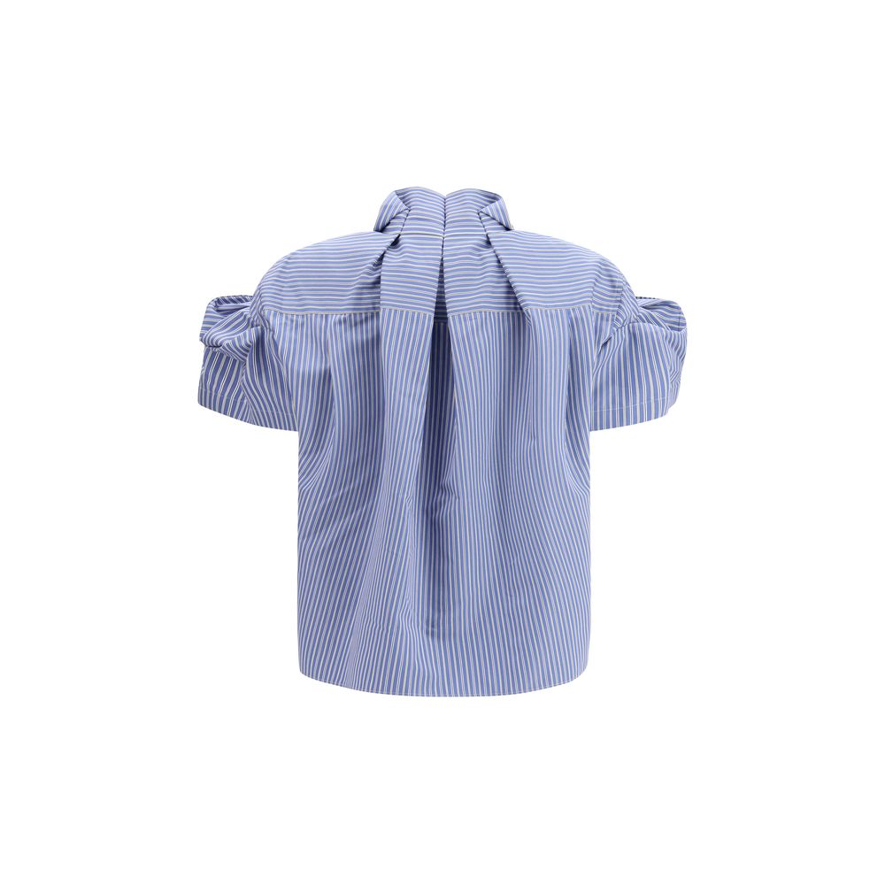 Sacai Blue Polyester Shortsleeve Shirt | Regal Royce