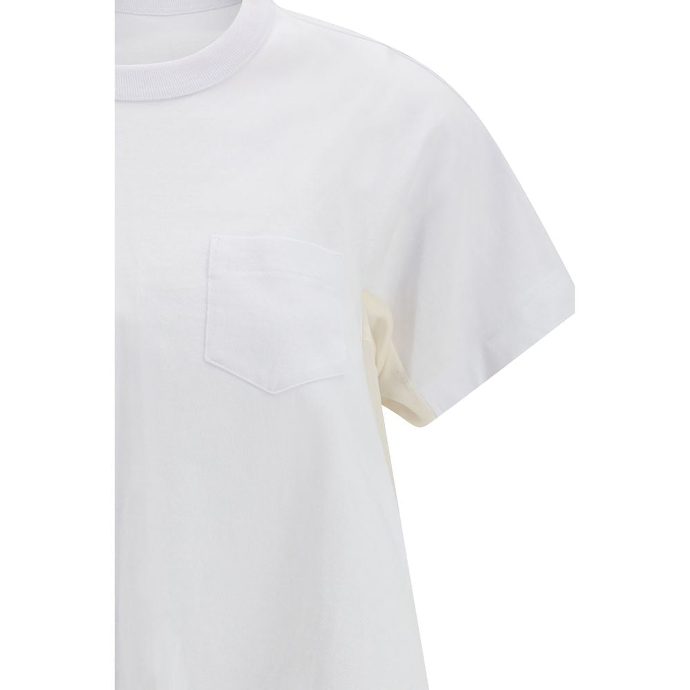 Sacai White Cotton T-Shirt | Regal Royce