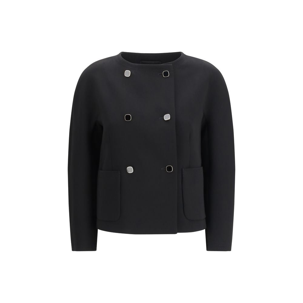 Max Mara Black Triacetate Coat | Regal Royce