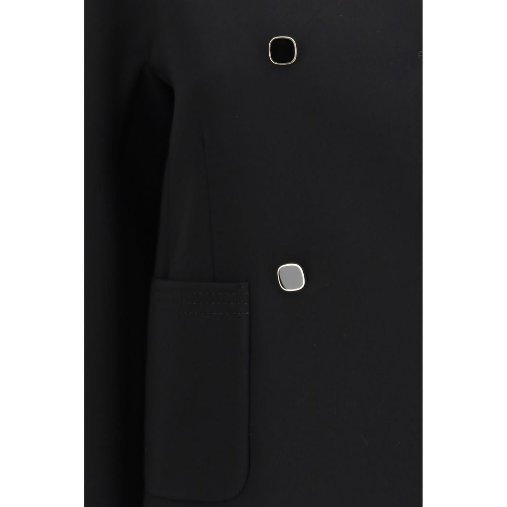 Max Mara Black Triacetate Coat | Regal Royce