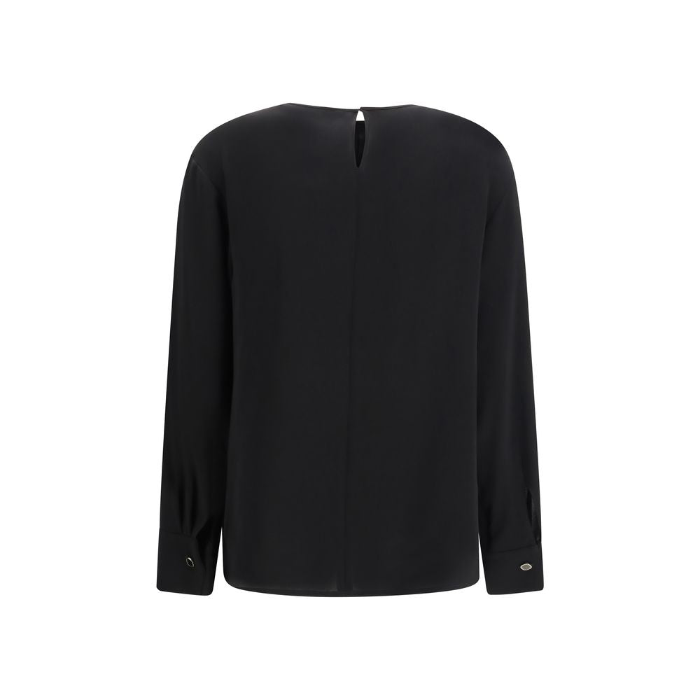 Max Mara Black Triacetate Blouse | Regal Royce