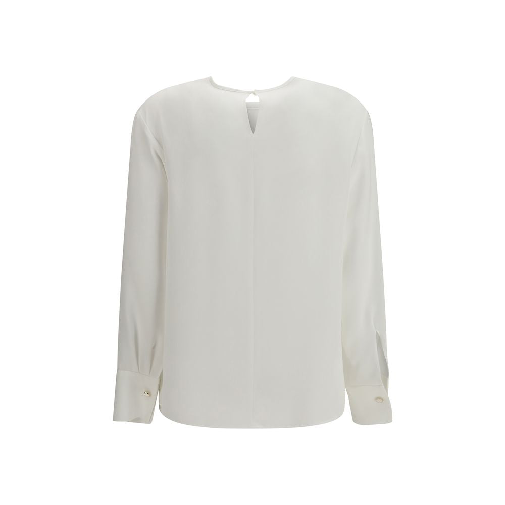 Max Mara White Triacetate Blouse | Regal Royce