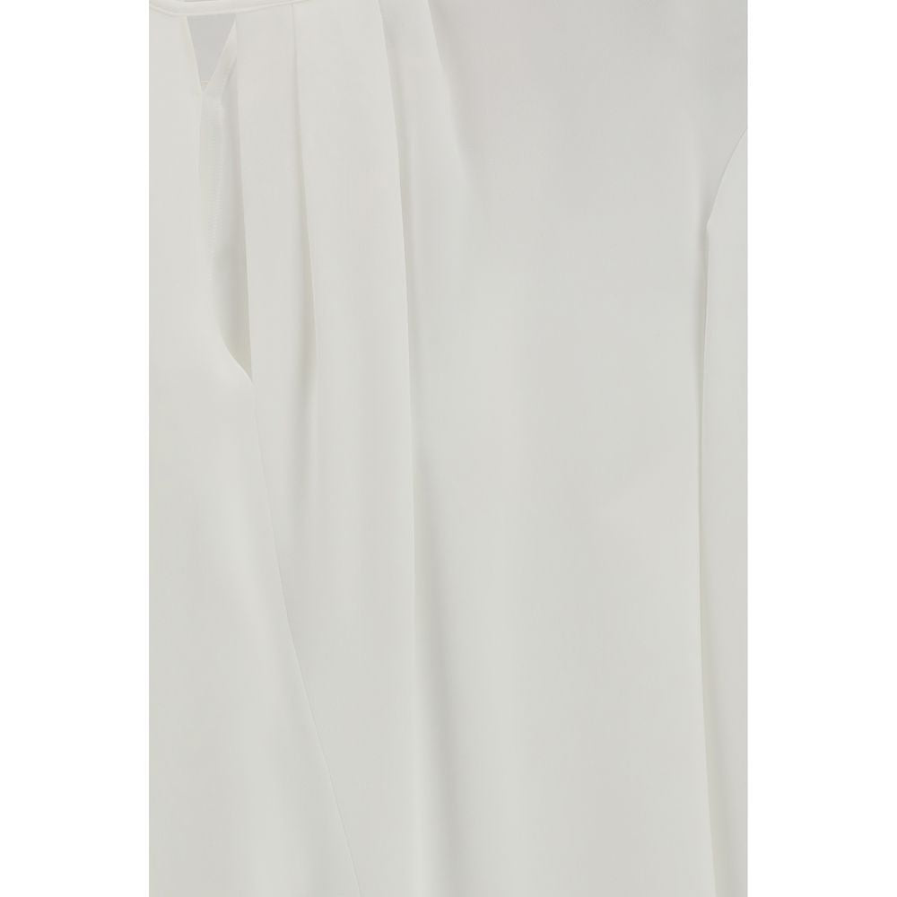 Max Mara White Triacetate Blouse | Regal Royce
