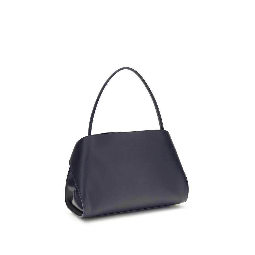 Ferragamo Blue Calf Leather Bos Taurus Shoulder Bag | Regal Royce
