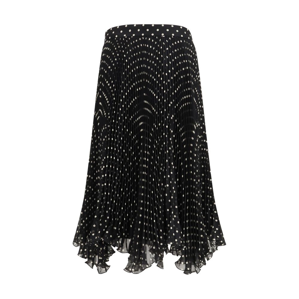 Valentino Black Viscose Midi Skirt | Regal Royce