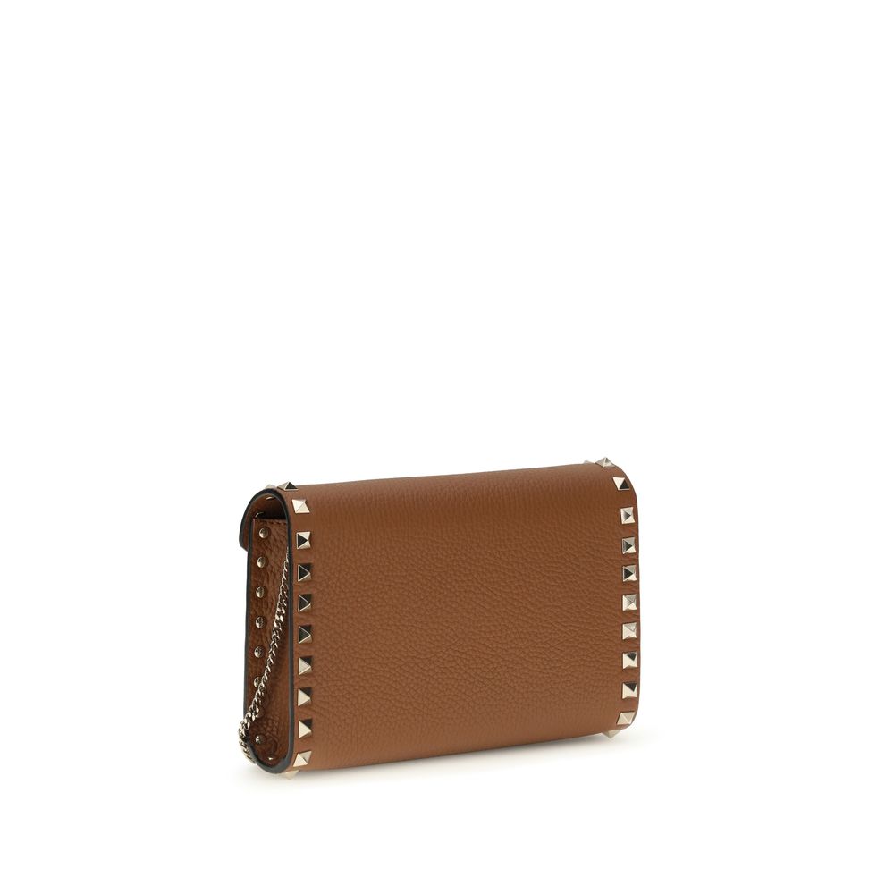 Valentino Garavani Brown Calf Leather Bos Taurus Wallet | Regal Royce