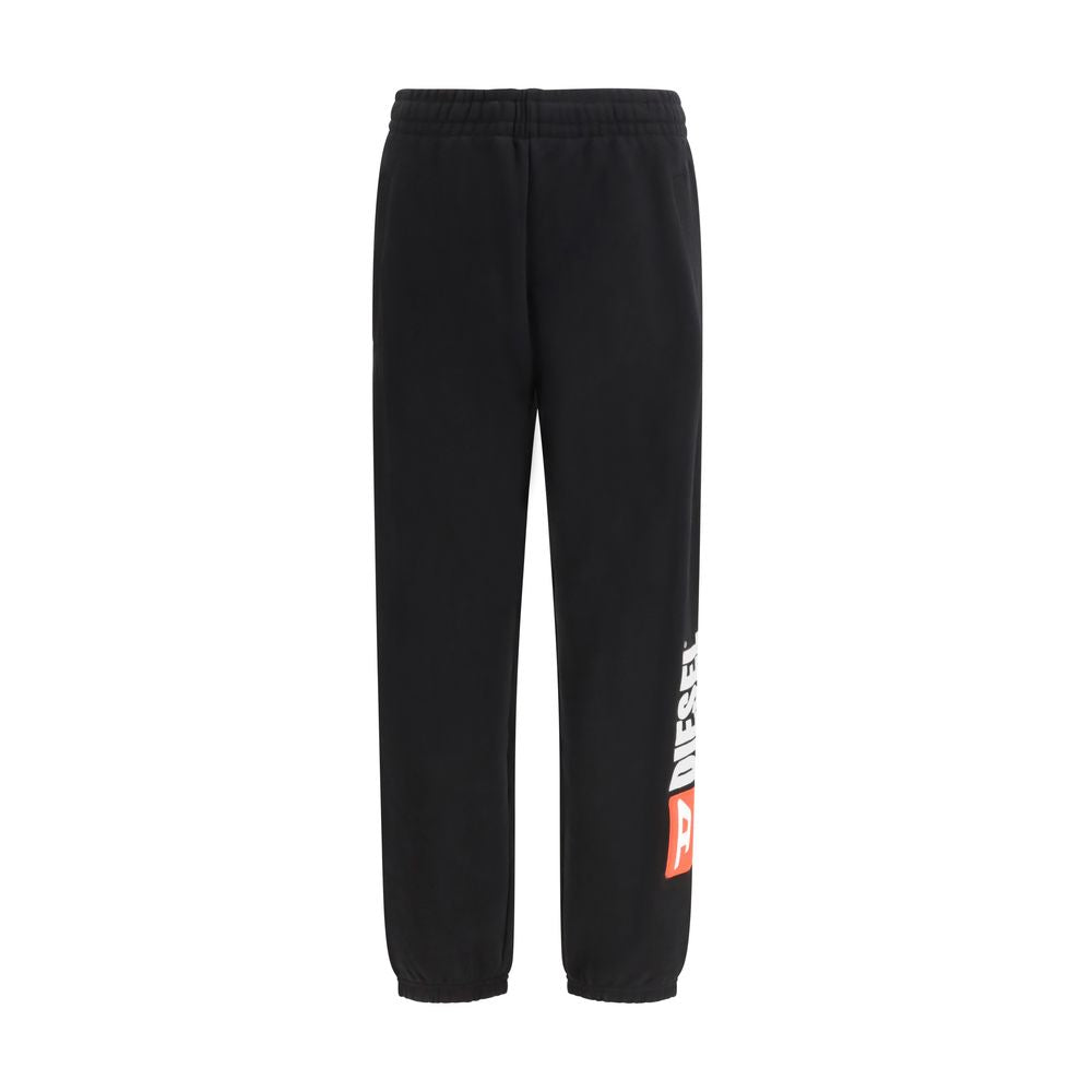 Diesel Black Cotton Joggers (Workout Pants) | Regal Royce