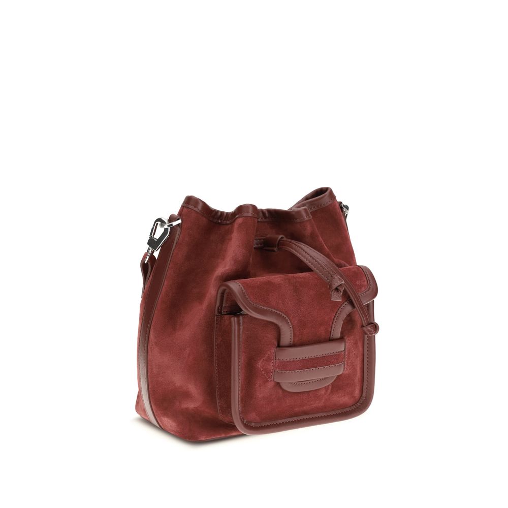 Pierre Hardy Bordeaux Calf Leather Bos Taurus Backet Bag | Regal Royce