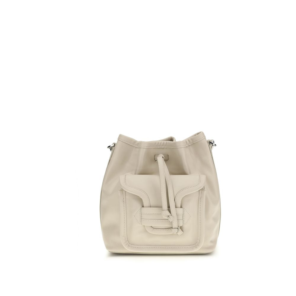 Pierre Hardy Beige Calf Leather Bos Taurus Backet Bag | Regal Royce