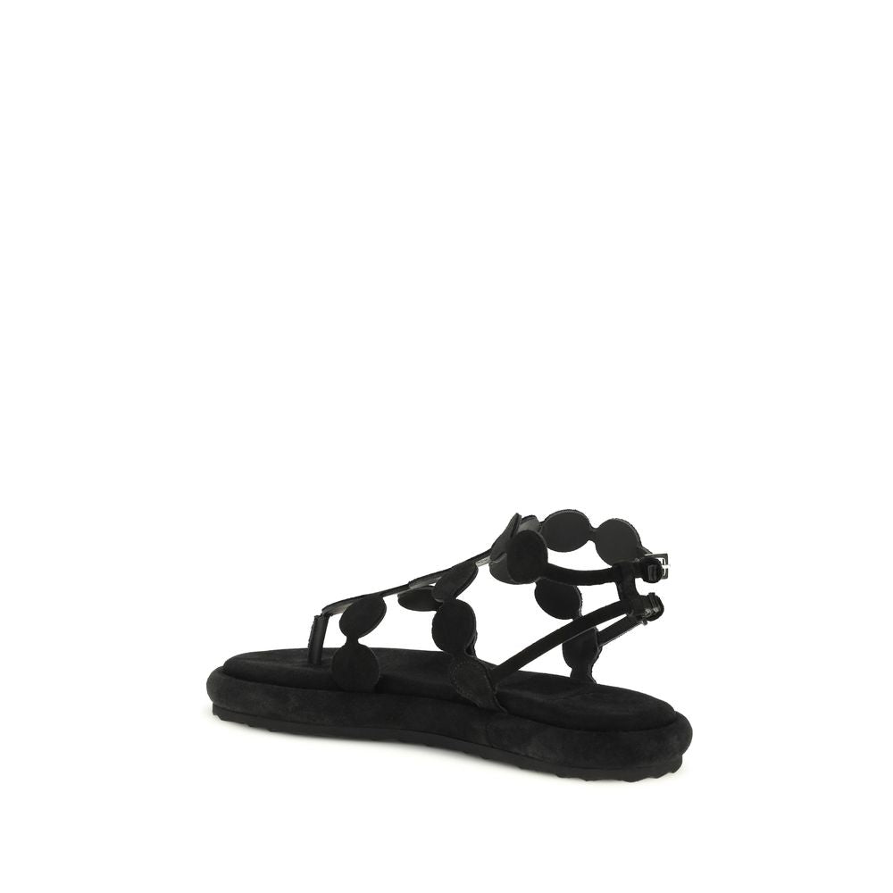 Pierre Hardy Black Calf Leather Bos Taurus Platform Sandals | Regal Royce