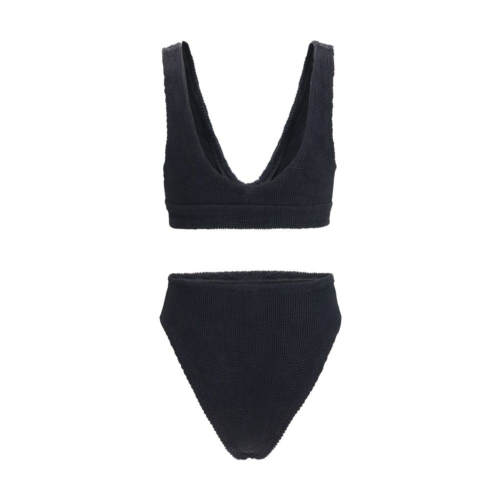 Hunza G Black Polyamide One-Piece Swimsuit | Regal Royce