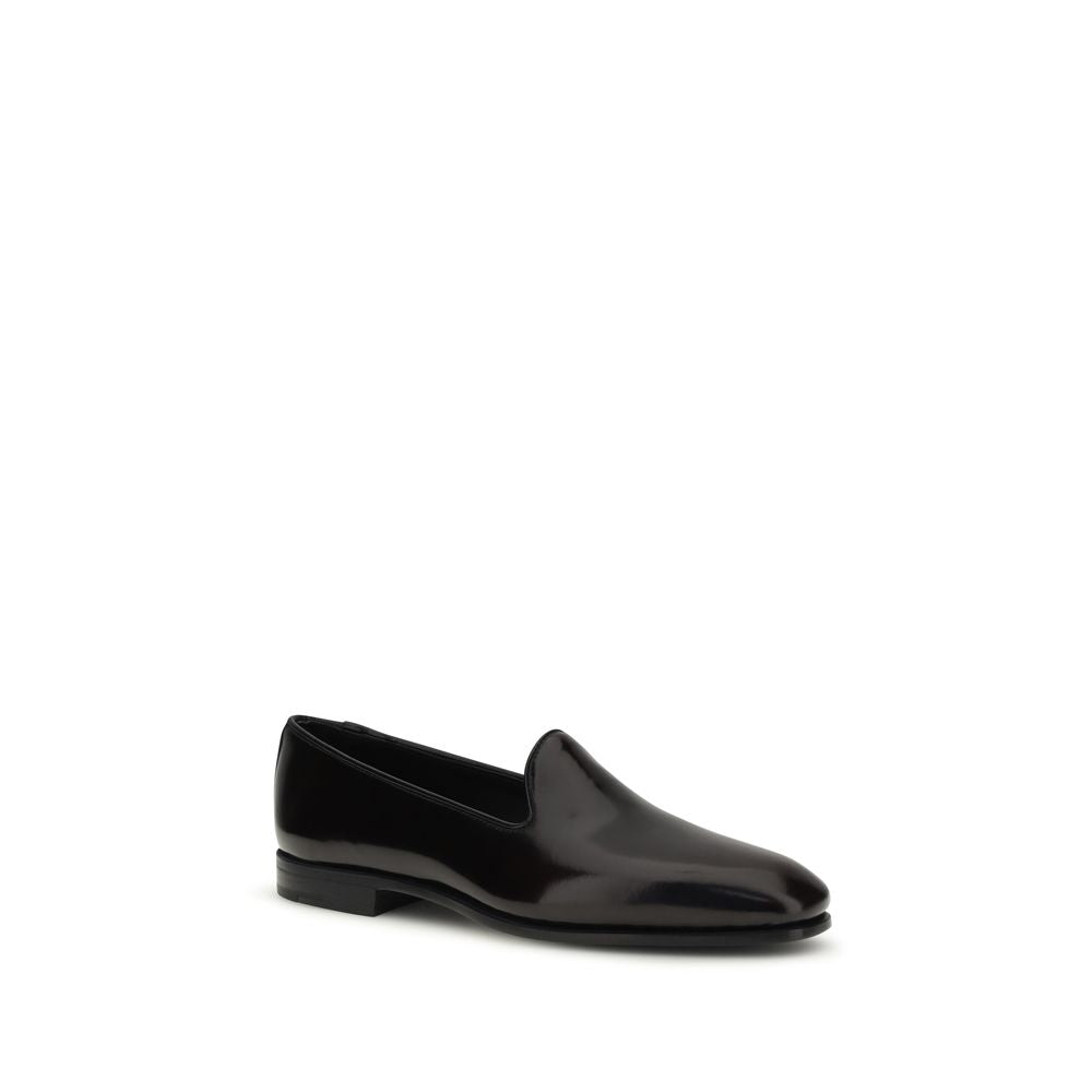 Church's Black Calf Leather Bos Taurus Slip-On Loafers | Regal Royce