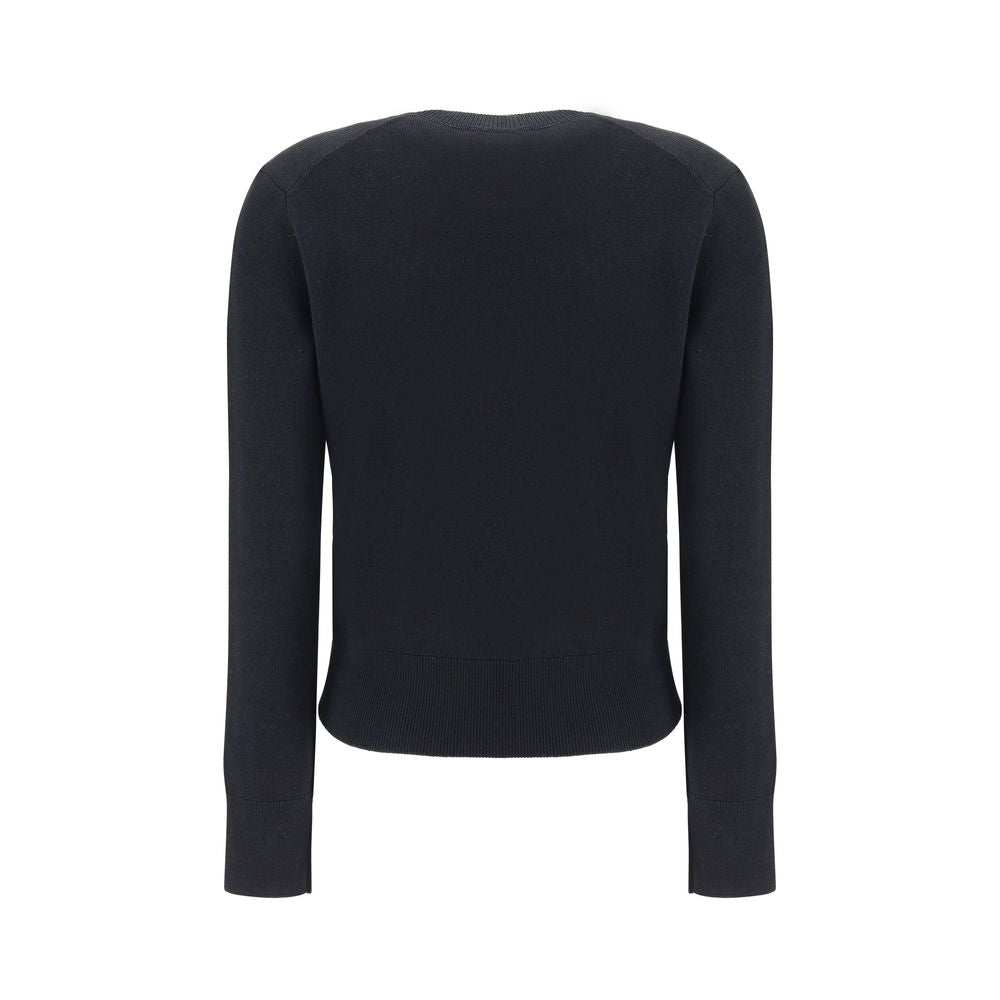 Ami Paris Black Merino Wool Sweatshirt | Regal Royce