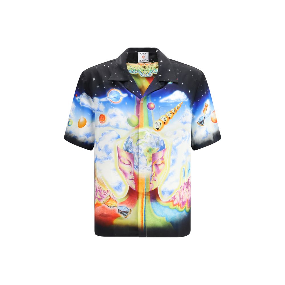 Casablanca Multicolor Silk Pattern Shirt