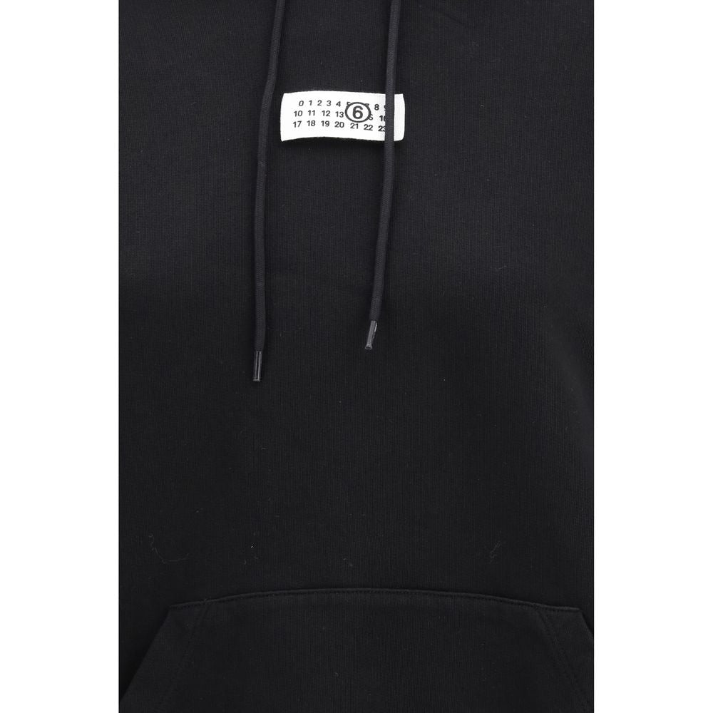 MM6 Black Cotton Sweatshirt | Regal Royce