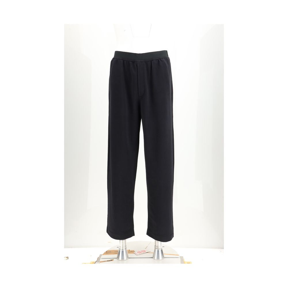 MM6 Black Cotton Athletic Pants | Regal Royce