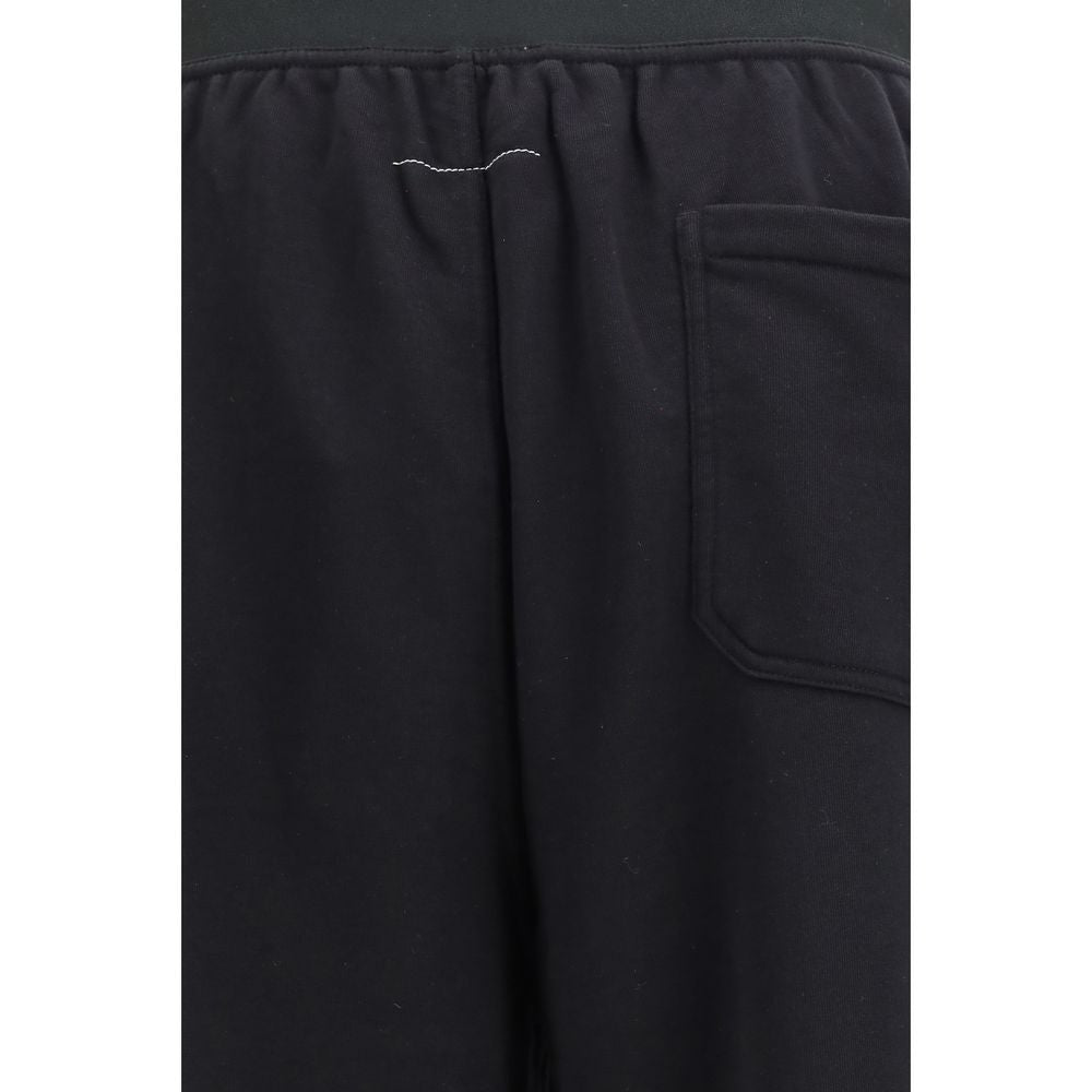 MM6 Black Cotton Athletic Pants | Regal Royce