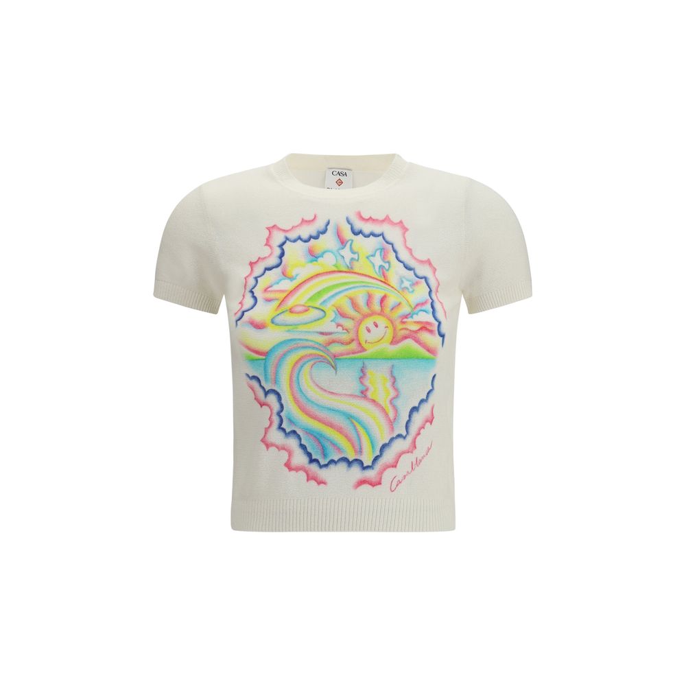 Casablanca Multicolor Cotton T-Shirt | Regal Royce